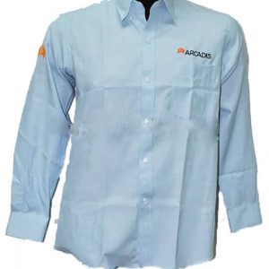 CAMISA BORDADA OXFORD MANGA LARGA