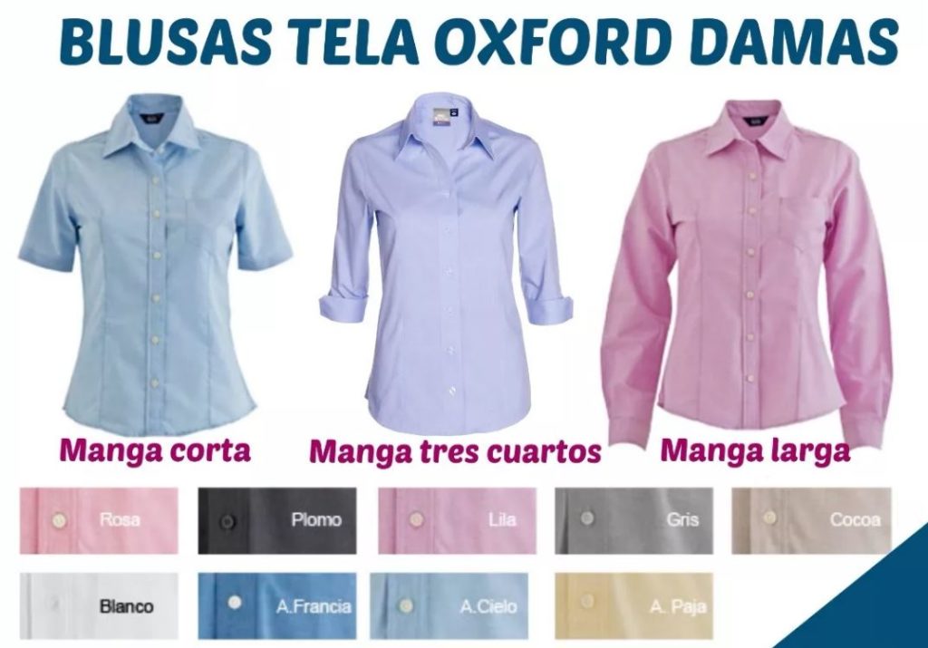 Blusas Oxford por Tipo de Manga
