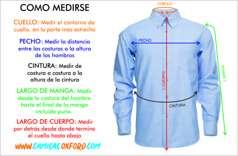 tallas de camisas - Camisas